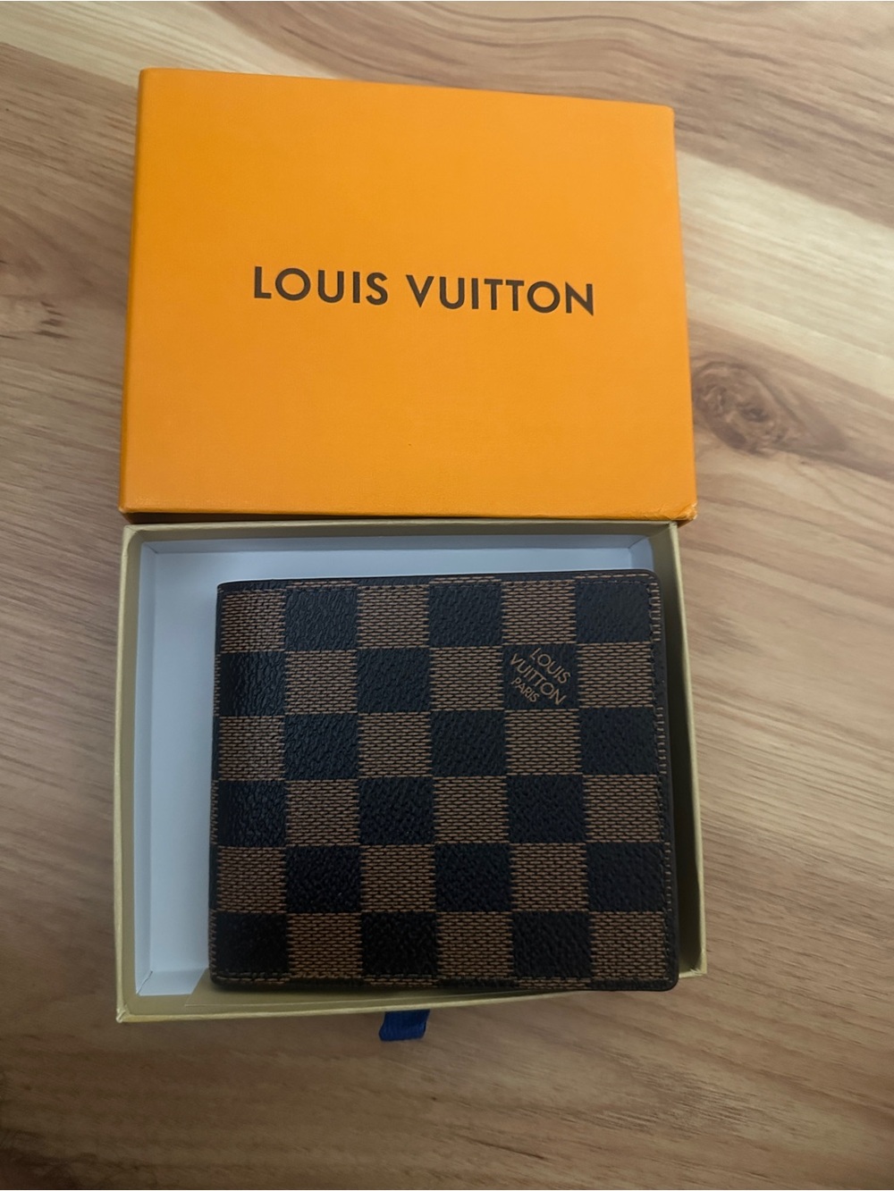 Louis Vuitton Brown and Dark Brown Damier Canvas Bifold Wallet